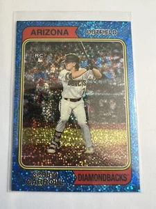 Corbin Carroll Topps 2023 Heritage Chrome Blue Sparkle Rookie #209 - Picture 1 of 2