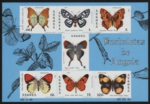 Angola 1982 - Mi-Nr. Bloque 6 ** - Estampillada sin montar o nunca montada - Mariposas / Mariposas - Imagen 1 de 1