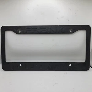 Frank Mile Of Cars Black Plastic License Plate Frame Front Or Rear - Picture 1 of 2