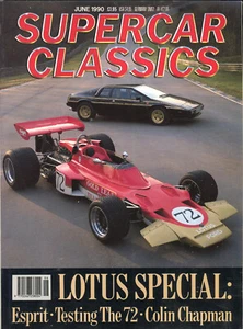 Supercar Classics June 1990 JPS Lotus Esprit 72 Colin Chapman Cisitalia TR7 TR8 - Imagen 1 de 1