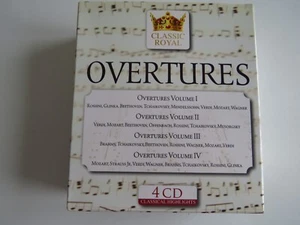 OVERTURES Rossini; Beethoven; Verdi; Mozart.. Box Cofanetto 4 CD Classic Royal - Foto 1 di 3