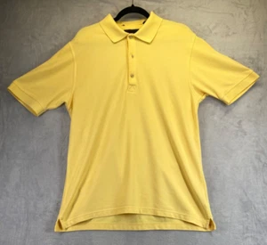 Greg Norman Golf Shirt Mens Size Medium Yellow Play Dry Polo - Picture 1 of 11