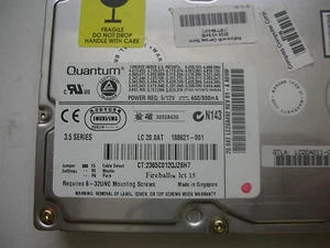 Quantum Fireball LCT15 20gb 303 Hai 0922X Hard Disk HDD 3.5 " Ide - Picture 1 of 1