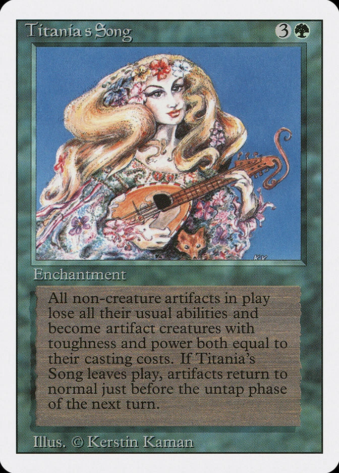 MTG Titania's Song  - 3rd Edition / Revised #220 - Image 1 of 1