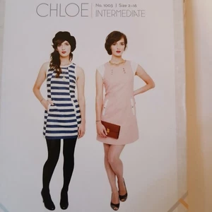 Victory Patterns 1003 Chloe Dress 2-16 Mod A-Line Style Sewing Pattern - Picture 1 of 9