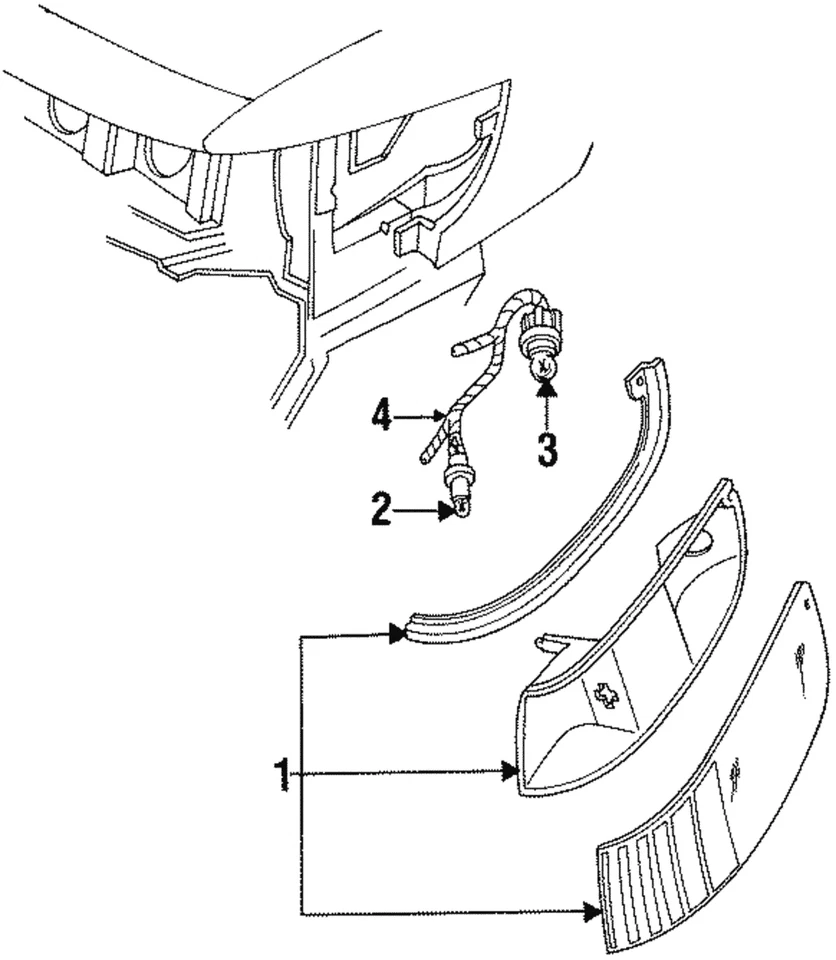 Genuine Ford Side Marker Lamp F2MY-15A201-A - Изображение 1 из 1