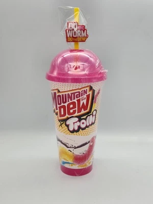 New Mountain Dew x Trolli Gummy Worms Color Changing Froster Cup  DO THE WORM - Image 1 of 3