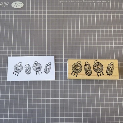 Резиновый штамп Francisco бумажные фонари - Изображение 1 из 4