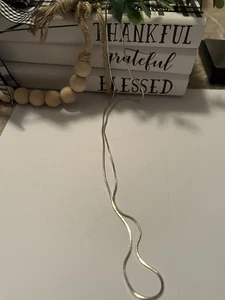 STERLINGSILBER "Quadrat" Kette Halskette 7,9 Gramm 24" SEHR SCHÖN! - Bild 1 von 5