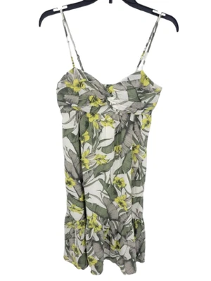 Banana Republic Dress Womens 4 Colorful Hawaiian Floral Sleeveless Summer Linen - Image 1 of 4