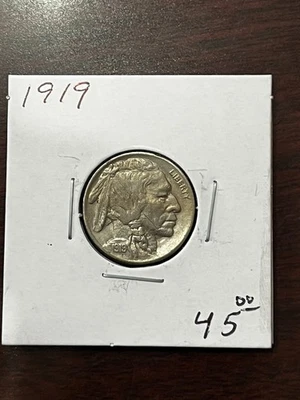 1919 Buffalo Nickel BU Scratched - Image 1 of 2