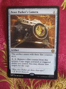 Peter Parker's Camera Marvel's Spider-Man Magic The Gathering MTG Card - Picture 1 of 1