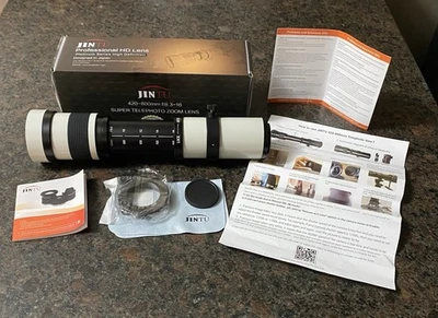 JINTU 420-800mm f/8.3 Manual Telephoto Zoom Lens - Black Free Shipping - Image 1 of 4