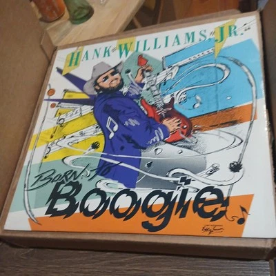 Hank Williams Jr - Born to Boogie American Import LP Country Vinyl Record Blues - Image 1 of 4