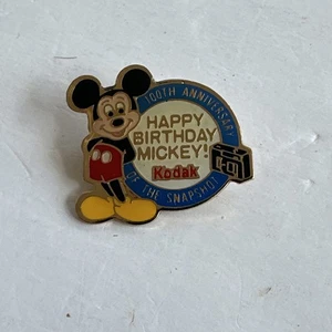 Disney Mickey 100th Anniversary Happy Birthday 100 years Of Snapshot Kodak Pin - Picture 1 of 2