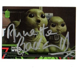 Tarjeta coleccionable de Doctor Who Topps extraterrestre #71 firmada por Annette Badland - Imagen 1 de 1