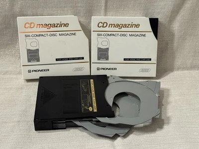 (2) Pioneer Six-Compact-Disc CD Magazine with Original Sleeves Home or Car Japan - Image 1 of 4