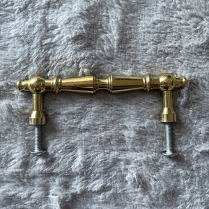 Lot of 25 Brass Dresser Desk Drawer Pulls Cabinet Door Handles W/ Screws - Picture 1 of 2
