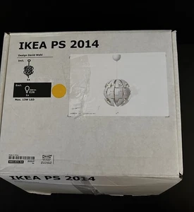 NEW IKEA PS 2014 Ceiling Hanging Pendant Light Lamp White Contemporary by Wahl - Picture 1 of 20