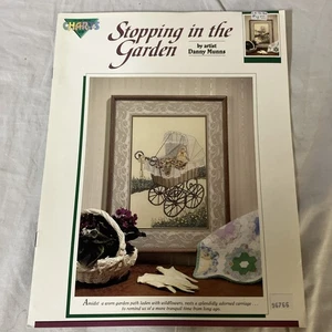 Color Charts Cross Stitch Pattern Leaflet Danny Munns Stopping in the Garden FS! - Picture 1 of 3