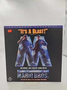 Super Mario Bros Letterbox LASERDISC Movie 1993 Nintendo Lighthouse Mario Luigi - Picture 1 of 9