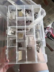 Jewelry Making Supplies Beads Mixed Metals Variety 200+ Bead Pieces - Picture 1 of 8