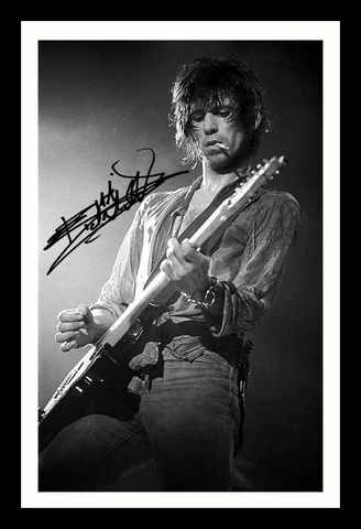 Keith Richards - The Rolling Stones Autograph Signed & Framed Photo Cover