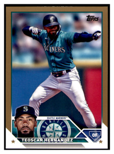 2023 Topps Update Teoscar Hernandez Gold /2023 US149 Seattle Mariners