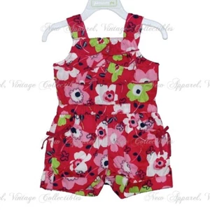 FIRST IMPRESSIONS Baby Girl Size 3-6mo Ruffled Floral Romper, Jumper, Sunsuit - Picture 1 of 4