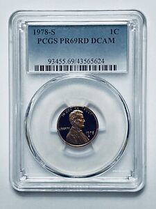 1978-S Lincoln Memorial Reverse Cent PCGS PR69RD DCAM