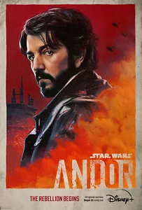 Disney Kunstdruck 2022 Promo Poster "Star Wars: Andor" Rogue One Prequel - Bild 1 von 3