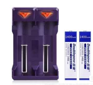 2pcs Gum stick Battery and 1x charger For SONY NH-100WM/NH-14WM/NC6WM WALKMAN - Picture 1 of 4