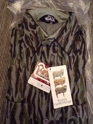 NOS Vtg Woolrich Camouflage Wool Hunting Shirt sz Med  Long USA Made - Image 1 of 2