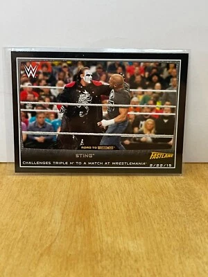 Sting #93 WWE Road To Wrestlemania 2015 Topps Trading Card - Image 1 of 2