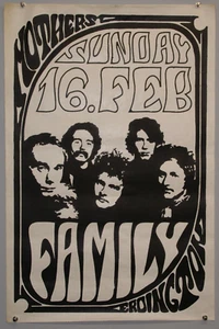 Póster Original Vintage De La Familia Roger Chapman Erdington Birmingham 1969 - Imagen 1 de 12