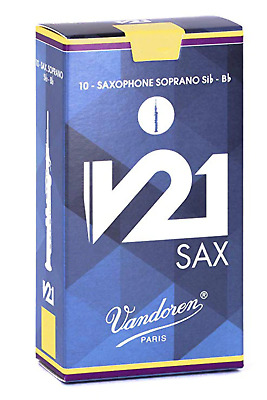 Vandoren V21 Soprano Sax, Box of 10 - Strength 3