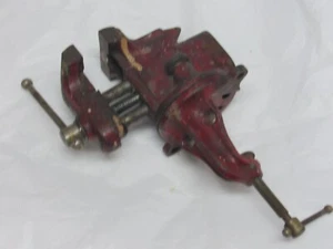 Vintage Table Mount Vise Anvil Swivel Jaw Jewelers Vice Antique - Picture 1 of 6