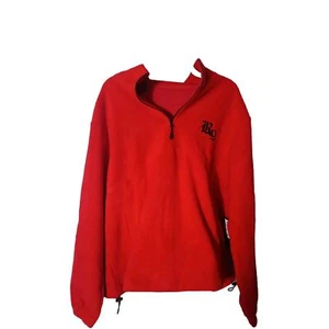 Raw Gear Small Red 1/4 Zip Hoodie W/Initials On Front And Raw On Back NWT - Picture 1 of 6
