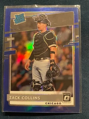 Zack Collins Rated Rookie 2020 Panini Donruss Optic Baseball #71 Blue #'d /75 - Image 1 of 2