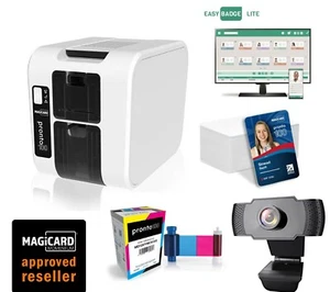 Plastic Card Printer Magicard Pronto 100 with Ribbon, Software, Cards & webcam. - Picture 1 of 2
