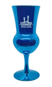 MARK TWAIN RIVERBOAT SOUVENIR GRAPPA GLASS; 16oz blue - Picture 1 of 3