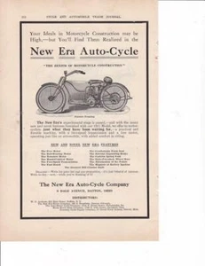 1911 New Era Motorcycle Print-Ad / Great Art /1911 Pierce Motorcycle Ad - Bild 1 von 1