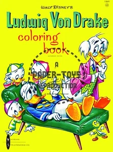 REIMPRESIÓN DE COLECCIÓN - 1961 - MUESTRA DE LIBROS PARA COLOREAR LUDWIG VON DRAKE - Imagen 1 de 21