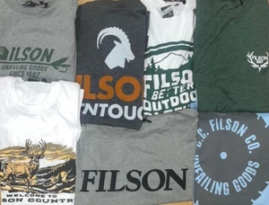 Filson Buckshot XS T-Shirt Tee Soft Vintage Logo Retro Outdoor Hunting Fishing - Picture 1 of 15
