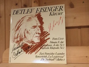 Signed by DETLEV EISINGER Liszt Klavierwerke Piano Works MMS LP NEW NEU Signiert - Bild 1 von 3