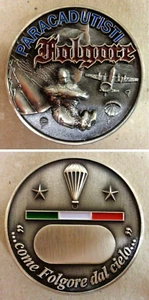 Moneta/Coin PARACADUTISTI "FOLGORE" - "Come Folgore dal cielo..." - Collezione - Foto 1 di 1