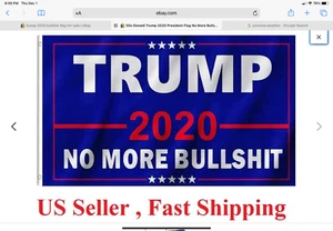 50 Pcs Trump 2020 No More Bullshit Flag Lot Wholesale 50 Flags New - Picture 1 of 2