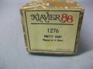 KIAVIER. PLAYER PIANO ROLL ,PRETTY BABY 1276 - Picture 1 of 3