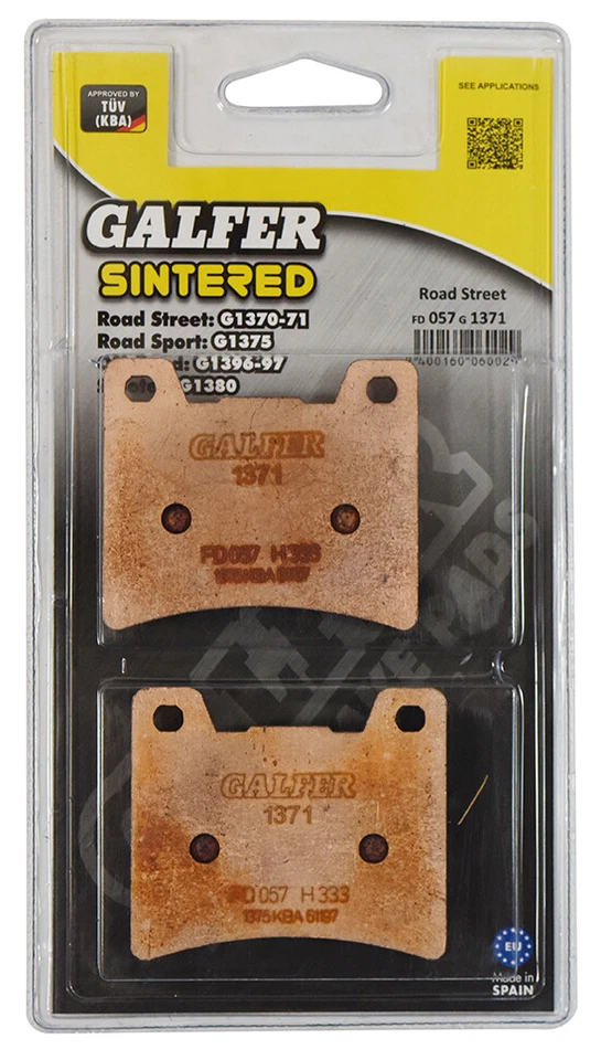Pastillas de freno traseras Galfer para Yamaha FZR 1000 EX UP (pinza de 6 pistones) 1994-1995 Foto 1 de 1