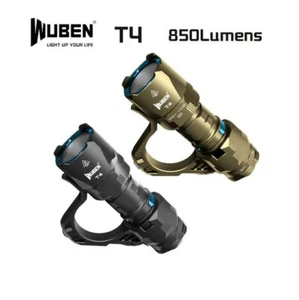 WUBEN T4 Tactical EDC Flashlight Rechargeable 850 Lumens 401m Range Throw Torch - Picture 1 of 68